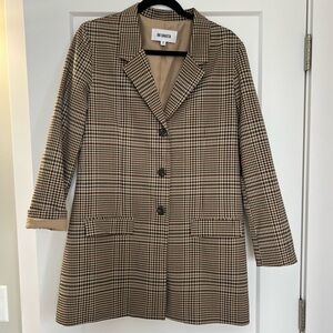 BB Dakota Women's Tan Plaid Coat
